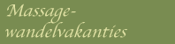 Massage-wandelvakanties
